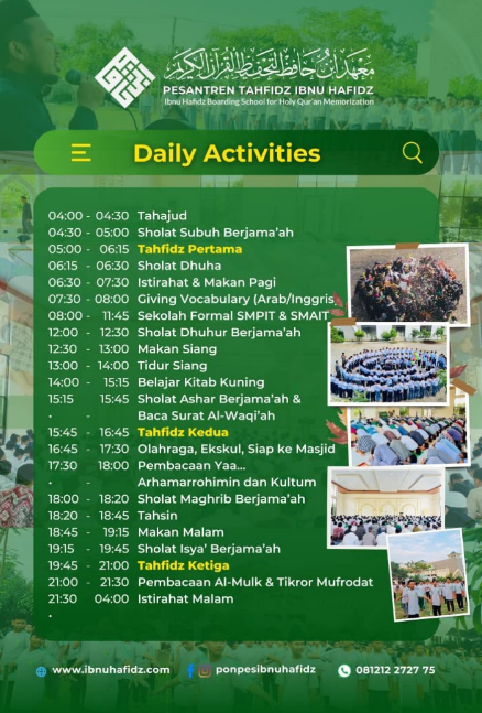 Pendaftaran Pondok Pesantren Ibnu Hafidz Subang Jawa Barat
