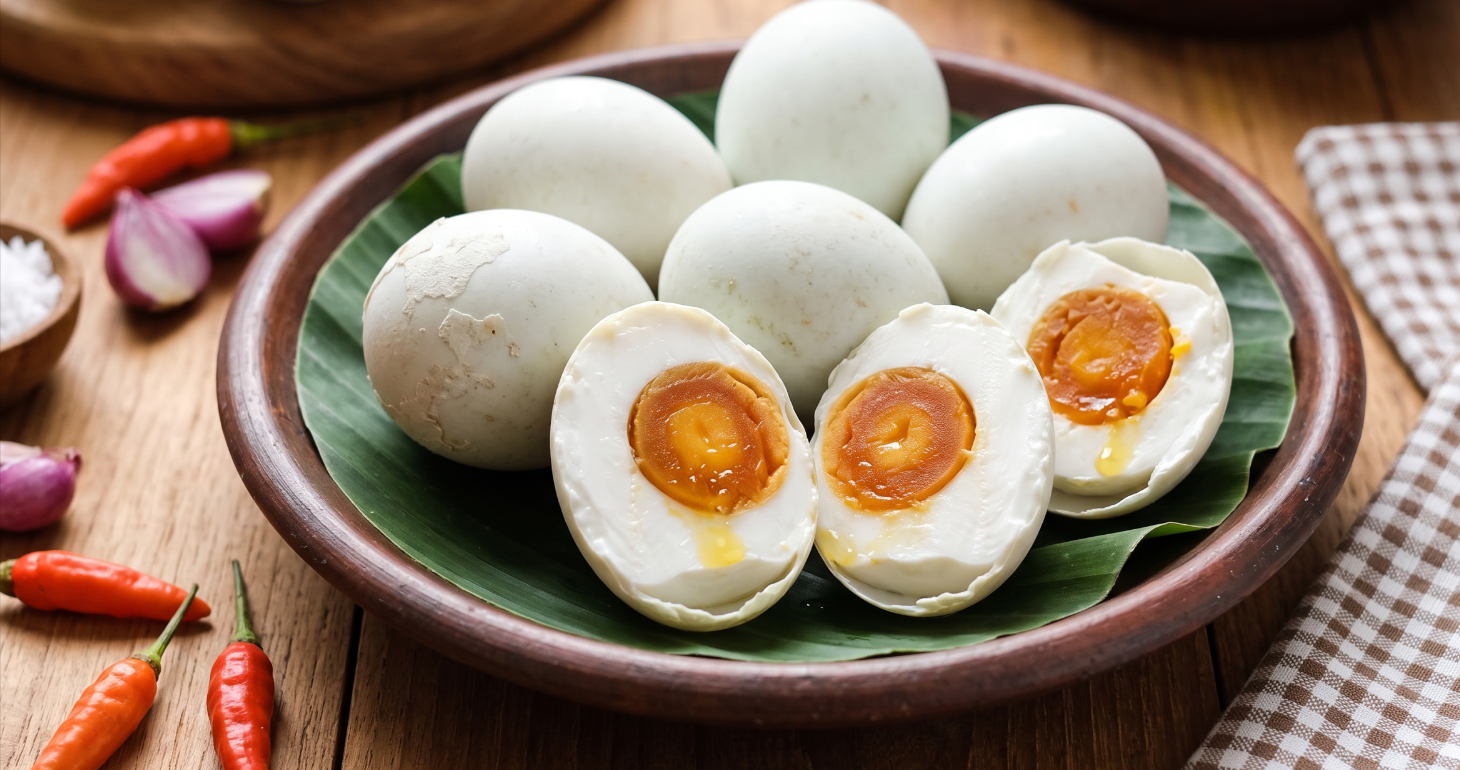 Telur Bebek Asin Putih