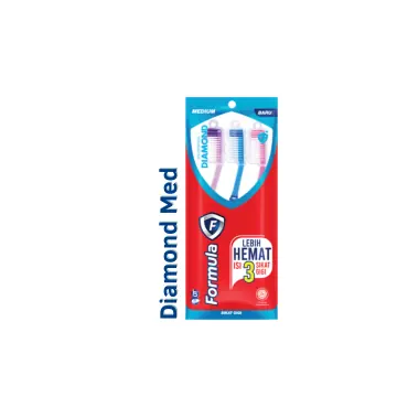 Sikat Gigi Formula Ekonomi Pack Diamond Med - Karton (6 lusin)