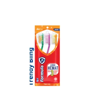 Sikat Gigi Formula Ekonomi Pack Trendy Bling - Karton (6 lusin)