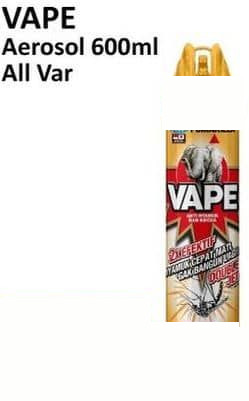 600 ml VAPE Aerosol All Variants 600 ml Orange, Lavender, Fruity Fresh, Candy Flower, Green Tea, Floral Bubble, Purple Orchid, Sweet Powder, Milk Tea, Sakura Blossom