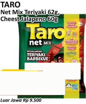 Taro 60 gr Snack Teriyaki Keju Jalapeno 60 gr Teriyaki, Keju Jalapeno