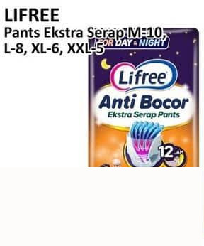 Lifree 10 pcs Pants Ekstra Serap Anti Bocor M L XL XXL pcs M10
