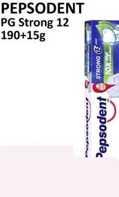 Pepsodent Pasta Gigi Strong 12 205 gr