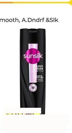 Sunsilk 320 ml Shampoo Glossy Black Silky Smooth 320 ml Silky Smooth, Glossy Black