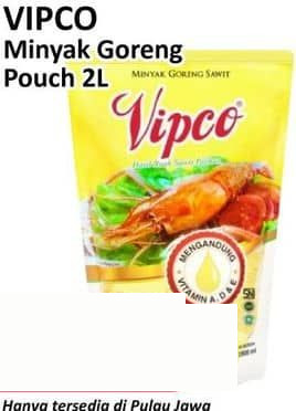 Vipco 2000 ml Minyak Goreng 2 ltr