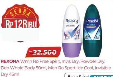 Rexona 50 ml Deodorant Women Free Spirit Invisible Dry Powder Dry Men Ro Sport Ice Cool Invisible Dry 50 ml Invisible Dry, Powder Dry, Free Spirit