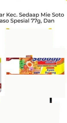 Sedaap 75 gr Mie Soto Soto Madura Baso Spesial Ayam Spesial 75 gr Soto