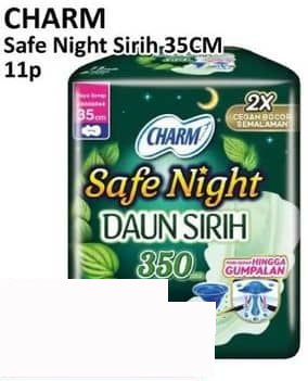 Charm 11 pcs Safe Night Daun Sirih 35cm 35 ml Wing 35cm