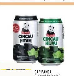 Cap Panda 310 ml Minuman Cincau Hitam Selasih Hijau 310 ml Cincau Selasih, Cincau