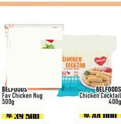 Belfoods 400 gr Nugget Ayam Fav Chicken Nugget Chicken Cocktail 400 gr Chicken Nugget Frozen