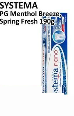 Systema 190 gr Toothpaste Menthol Breeze Spring Fresh 190 gr Menthol Breeze, Spring Fresh