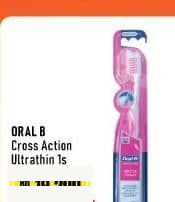 Oral B 1 pcs Toothbrush Cross Action Ultrathin 1 pcs Cross Action Ultrathin