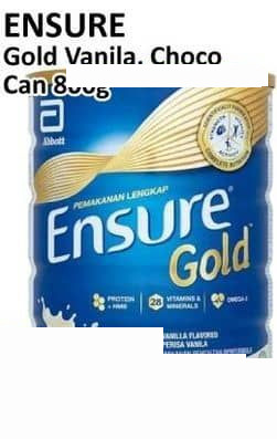 ENSURE Susu Nutrisi Vanila Cokelat 800 gr