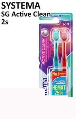 Systema 2 pcs Toothbrush Active Clean 2 pcs Active Clean
