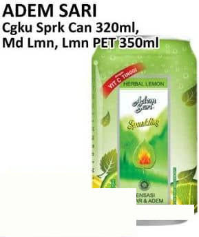 Adem Sari 320 ml Minuman Penyegar Sparkling Lemon 320 ml Sparkling Herbal Lemon