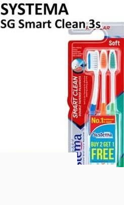 Systema per 3 pcs 3 pcs Sikat Gigi Smart Clean 3 pcs