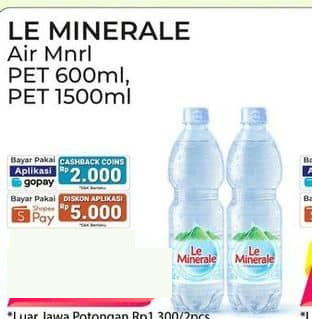 Le Minerale 600 ml Air Mineral 600 ml