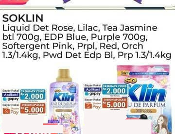 700 ml SOKLIN Liquid Detergent Rose Lilac Tea Jasmine EDP Blue Purple 700 gr Tea Jasmine, Nature English Rose, Bleu Petale, + Anti Bacterial Violet Blossom