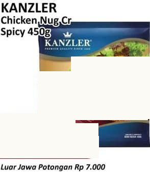 Kanzler 450 gr Chicken Nugget Crispy Spicy 450 gr Crispy Spicy