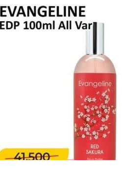 Evangeline 100 ml Eau De Parfum All Variants 100 ml Aura, Blue, Violet, Black, Red, Rania, Pink, Belle, Freesia, White, Black Vanilla, Musk Lilian, Red Sakura, White Sakura, Dahlia, Peony, Maira, Lilac, Dina