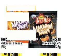 135 gr BONCABE Makaroni Krispi Cheese Level 15 135 gr Cheese, Level 15
