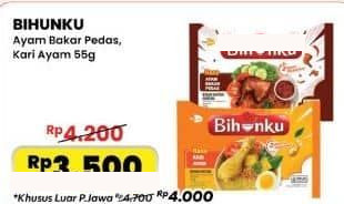Bihunku 55 gr Bihun Ayam Bakar Pedas Kari Ayam 55 gr Ayam Bakar Pedas, Kari Ayam [ALF-1120216]