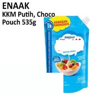 535 gr ENAAK Susu Kental Manis Putih Cokelat 535 gr Putih