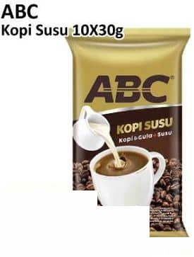 ABC per 10 sachet 30 gr Kopi Susu 30 gr Susu
