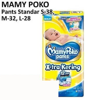 Mamy Poko 38 pcs Pants Standar S-38 M-32 L-28 38 pcs S-38, M-32, L-28