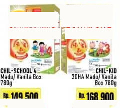 Morinaga CHIL-SCHOOL Gold Madu Vanila 780 gr, CHIL-KID Gold 3DHA Madu 780 gr