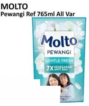 Molto 765 ml Pewangi Refill All Variants 765 ml Gentle Fresh, Active Fresh, Sports Fresh, Hijab Soft Fresh