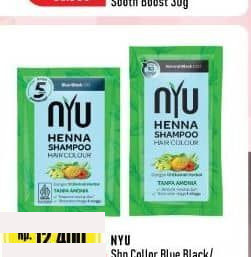 NYU 20 ml Shampoo Colour Blue Black Brown Black 20 ml Black, Brown