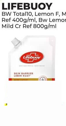 Lifebuoy 400 ml Body Wash Total 10 Lemon Fresh Mild Care Cool Fresh 400 ml Cool Fresh, Lemon Fresh, Total 10, Mild Care