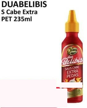 235 ml DUABELIBIS Saus Cabe Extra Pedas Extra Pedas 235 ml Extra Pedas
