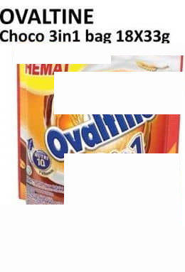Ovaltine per 18 sachet 33 gr Choco 3in1 33 gr