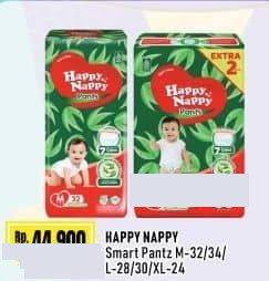 Happy Nappy 32 pcs Smart Pantz M32 M34 L28 L30 XL24 32 pcs M32