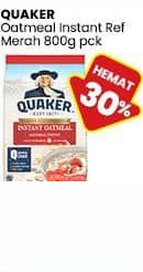 Quaker 800 gr Oatmeal Instant Merah 800 gr Instant