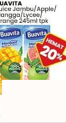 Buavita 245 ml Juice Jambu Apple Mangga Lychee Orange 245 ml Lychee, Apple, Orange, Mango, Guava