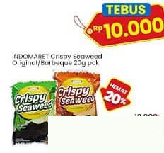 Indomaret 20 gr Crispy Seaweed Original Barbeque 20 gr Barbeque, Original