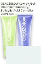 Glad2glow 70 ml Low pH Gel Cleanser Blueberry Salicylic Acid Centella 70 ml