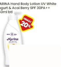 Marina 350 ml Hand Body Lotion UV White Yogurt & Acai Berry SPF 30PA++ 350 ml SPF 30PA++