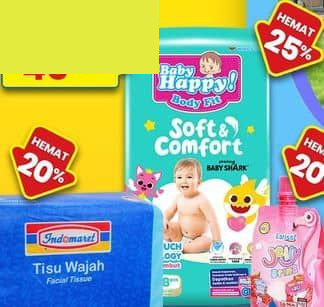 Baby Happy 8 pcs ! Popok Bayi Body Fit Soft & Comfort Pinkfong Baby Shark 8 pcs Pinkfong Baby Shark