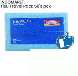INDOMARET Tisu Wajah Travel Pack 50 sheet