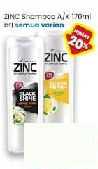 Zinc 170 ml Shampoo Anti Ketombe Semua Varian 170 ml Black Shine, Soft Care, Refreshing Cool, Clean Active, Hair Fall Treatment, Men Hair Fall, Active Fresh Lemon, Men Active Cool, Perawatan Rambut Hitam, Perawatan Rambut Rontok