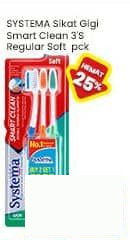 SYSTEMA Sikat Gigi Smart Clean Regular Soft 3 pcs