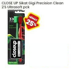 CLOSE UP Sikat Gigi Precision Clean Ultrasoft 2 pcs