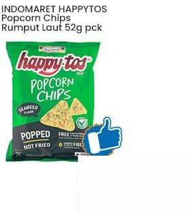 INDOMARET HAPPYTOS Popcorn Chips Rumput Laut 52 gr
