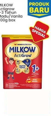 MILKOW Actigrow 1-3 Tahun Madu Vanila 900 gr