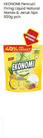 Ekonomi 920 gr Pencuci Piring Liquid Natural Nanas Jeruk Nipis 920 gr Nanas, Jeruk Nipis